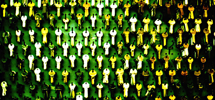 wall of keys