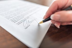 forex broker contract