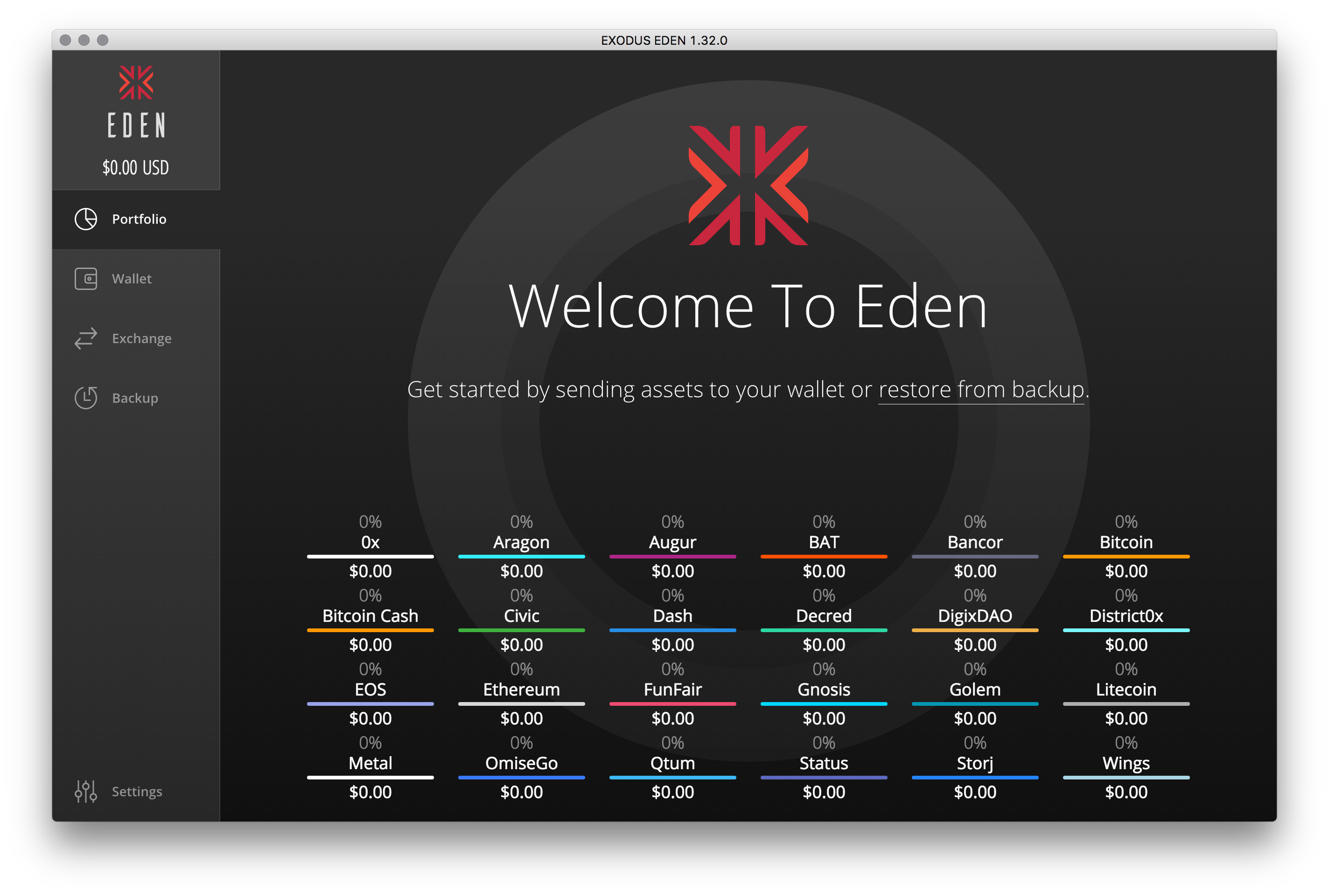 TheMerkle Exodus Eden Wallet