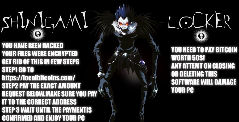 TheMerkle Shinigami Locker Ransomware