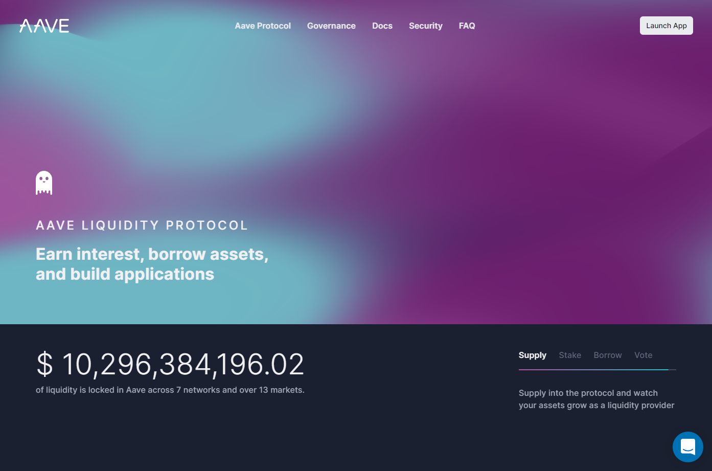 aave liquidity protocol