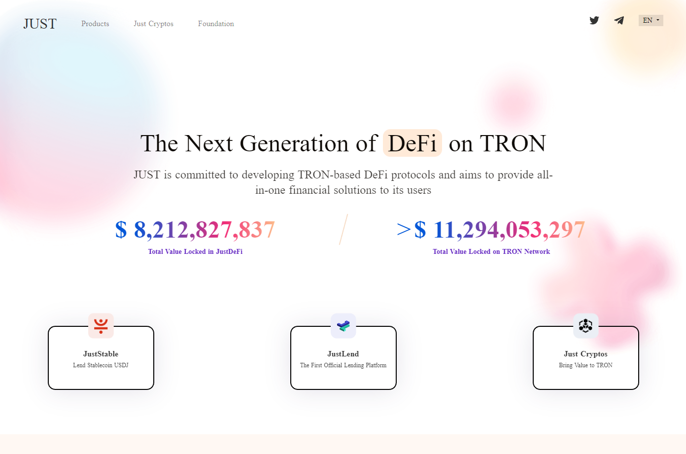 just jst tron ecosystem