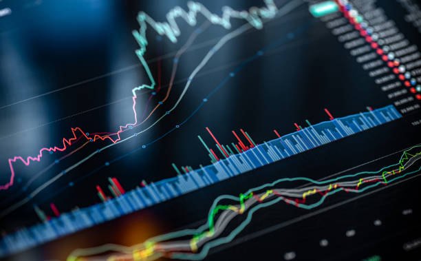 Trading chart and analytics on digital display. Trade like a Pro concept background. Crypto Currency trading interface Trading chart and analytics on digital display. Trade like a Pro concept background. Crypto Currency trading interface stock chart stock pictures, royalty-free photos & images