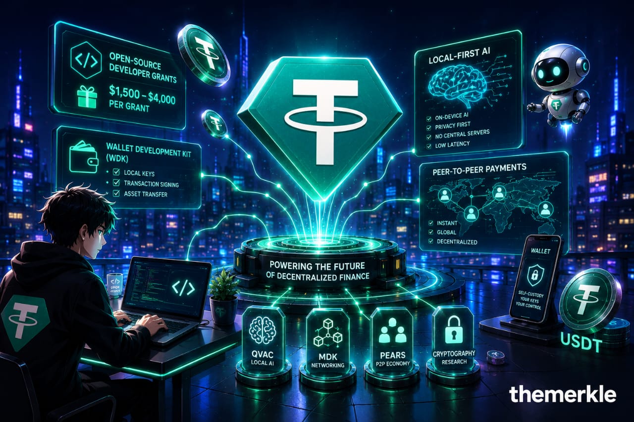 Tether Expands Open-Source Push With New Developer Grants For AI And Payment Infrastructure